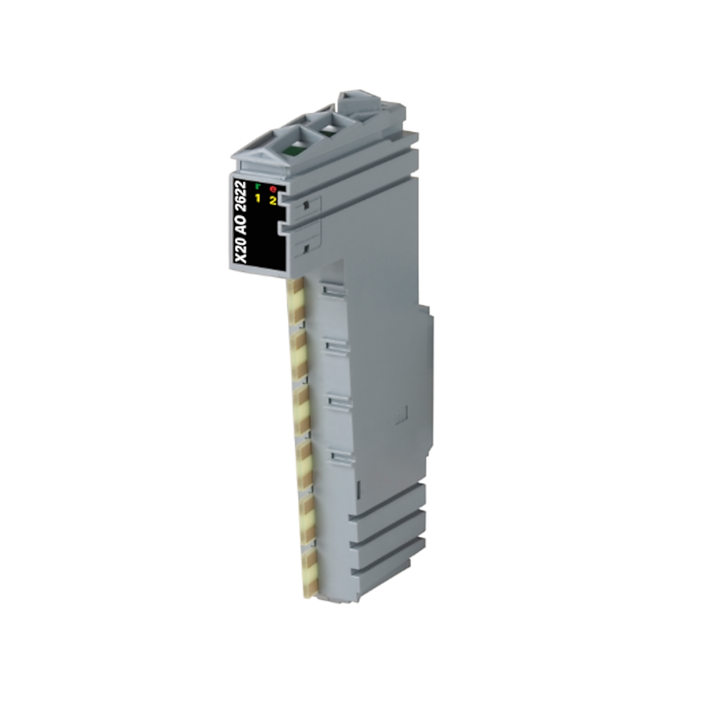 X20AO2622 Moduł wyjść analogowych X20 2 x AO, ±10 V lub 0 - 20 mA / 4 - 20 mA, rozdzielczość 13 bitów