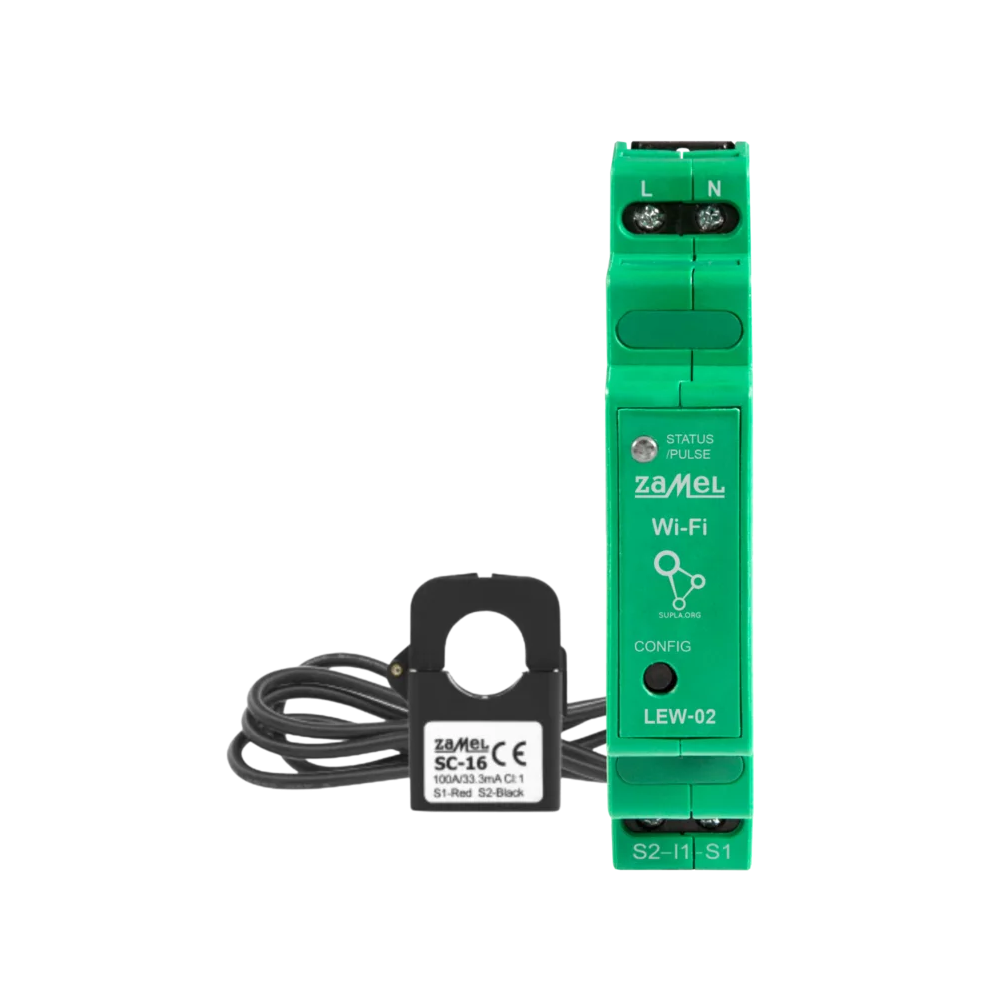 LEW-02 Monitor Energii Elektrycznej 1-fazowy 100A