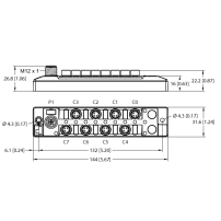 TBIL-S3-8DXP Koncentrator (hub) I/O do podłączania sygnałów cyfrowych do mastera IO-Link, 8 uniwersalnych kanałów cyfrowych, M8