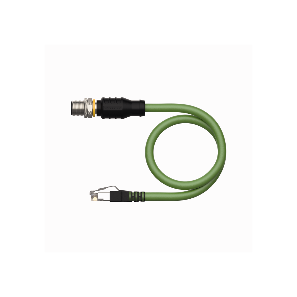 RSSD-RJ45S-4422-10M Przemysłowy przewód Ethernet, CAT 5E, 1 x RJ45, 1 x M12 męskie, 10 m