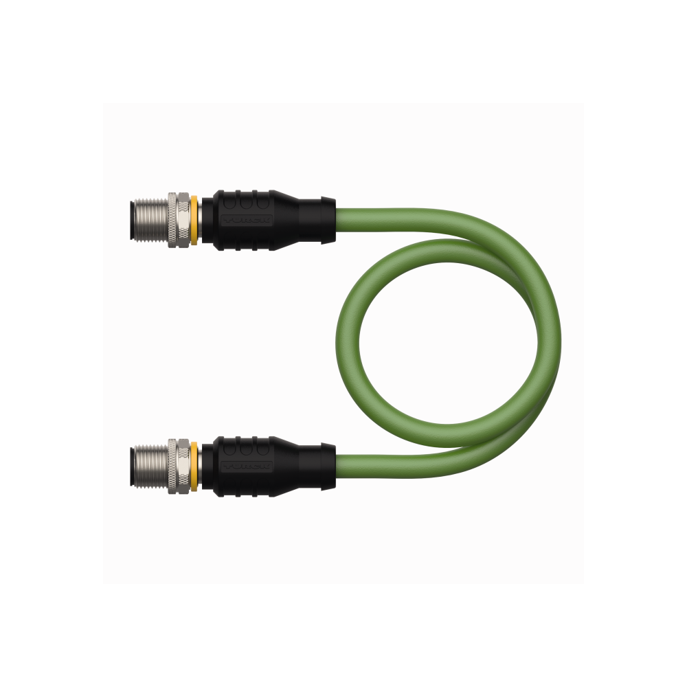 RSSD-RSSD-4422-2M Przemysłowy przewód Ethernet, CAT 5E, 2 x M12 męskie, 2 m