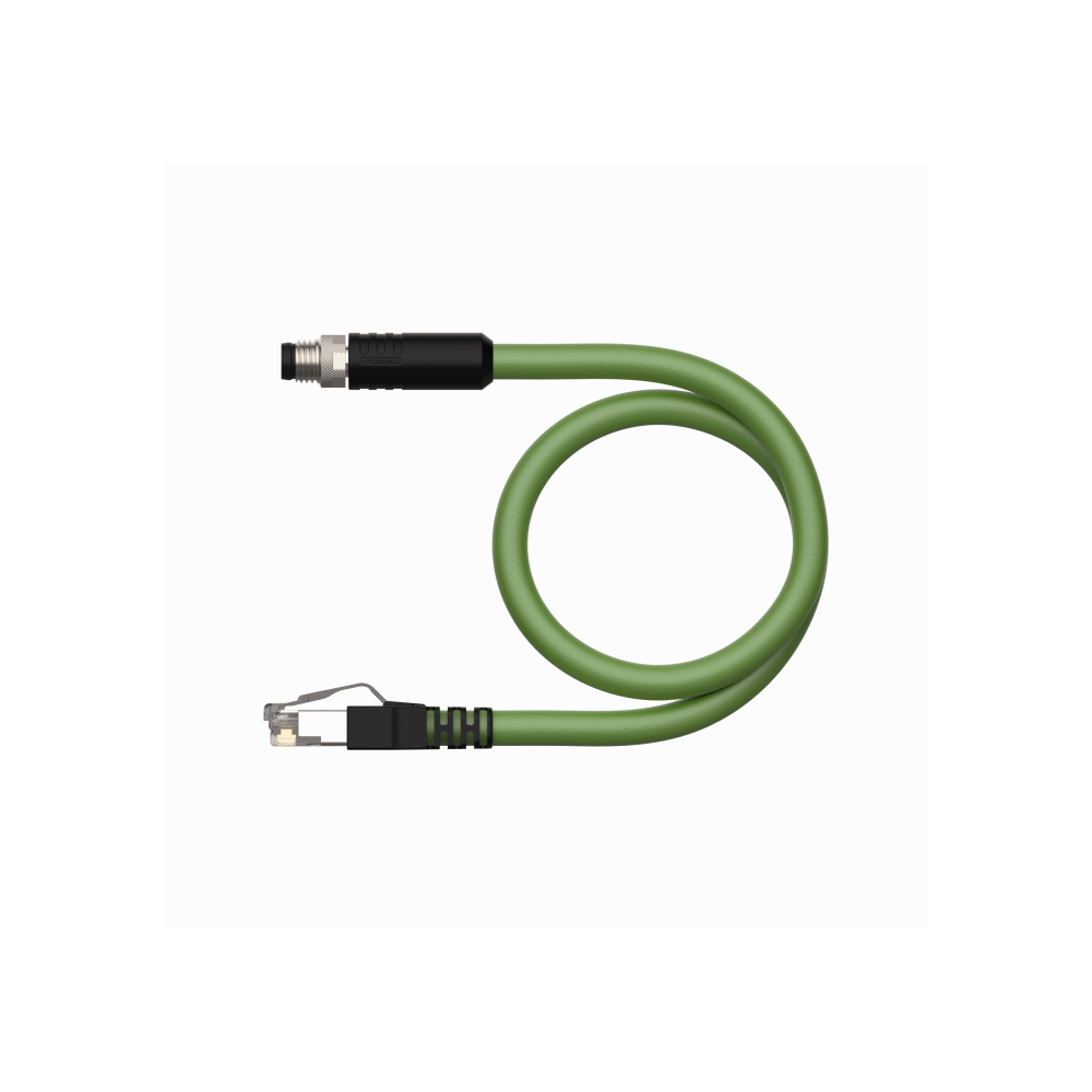 PSGS4M-RJ45S-4422-2M Przemysłowy przewód Ethernet, CAT 5E, 1 x RJ45, 1 x M8 męskie, 2 m