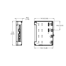 TX700Q-P3WV01 Brama IoT Quad-Core — CODESYS V3 PLC z WEB VISU, 3 × RJ45 Ethernet 10/100 Mb