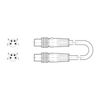 0240010201 Przewód ekranowany M8 EB 80, długość 1m